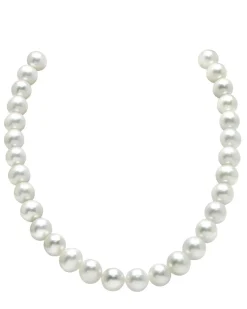 10.5-11.5mm White Freshwater Pearl Necklace- AAAA Quality