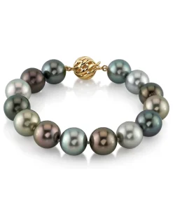 Multi-Color Tahitian Pearl Bracelet, 11.0-12.0mm
