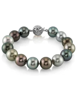 Multi-Color Tahitian Pearl Bracelet, 11.0-12.0mm