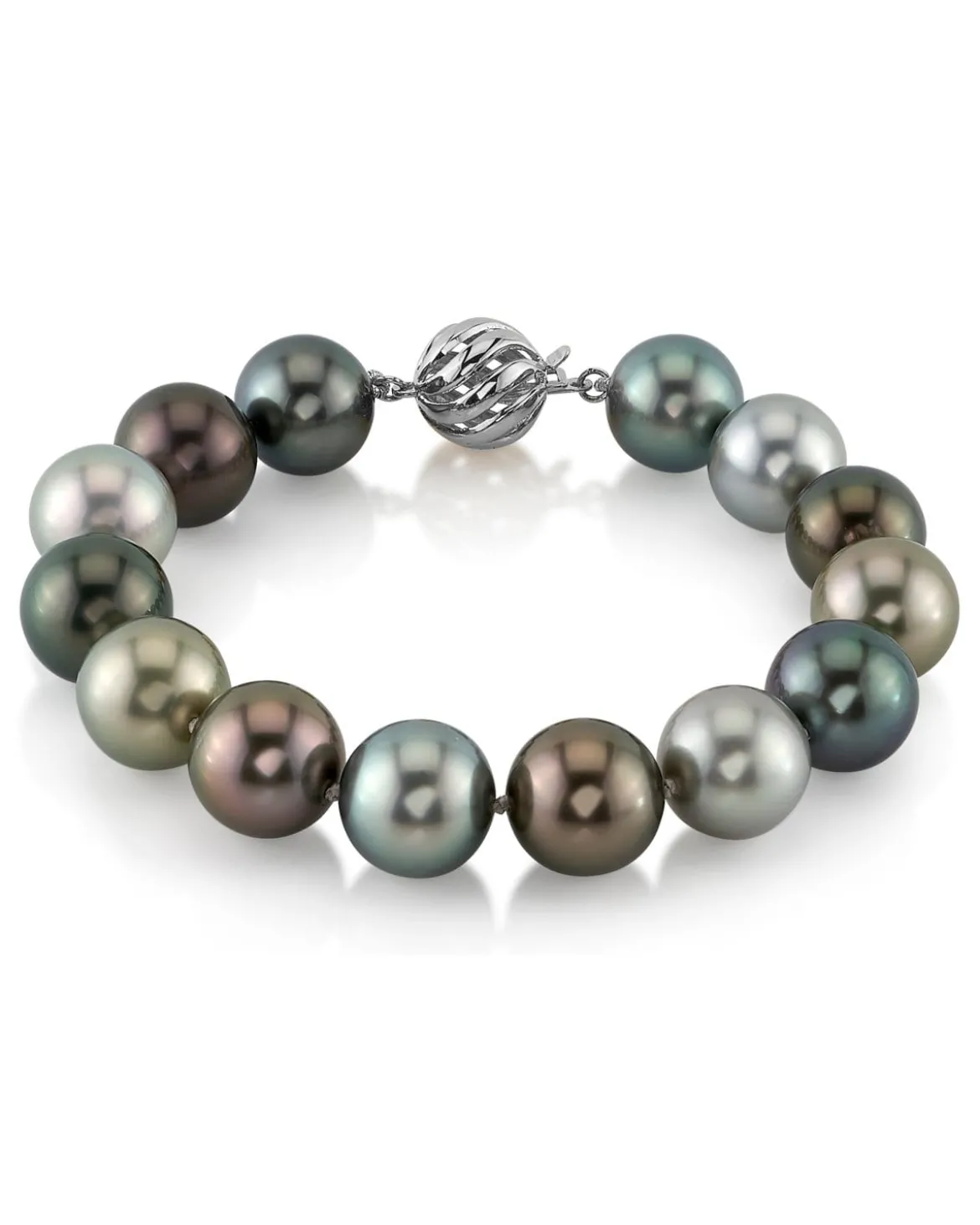 Multi-Color Tahitian Pearl Bracelet, 11.0-12.0mm