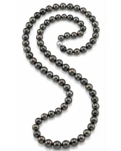 Tahitian Opera Length Pearl Necklace, 10.0-11.0mm - AAAA Quality