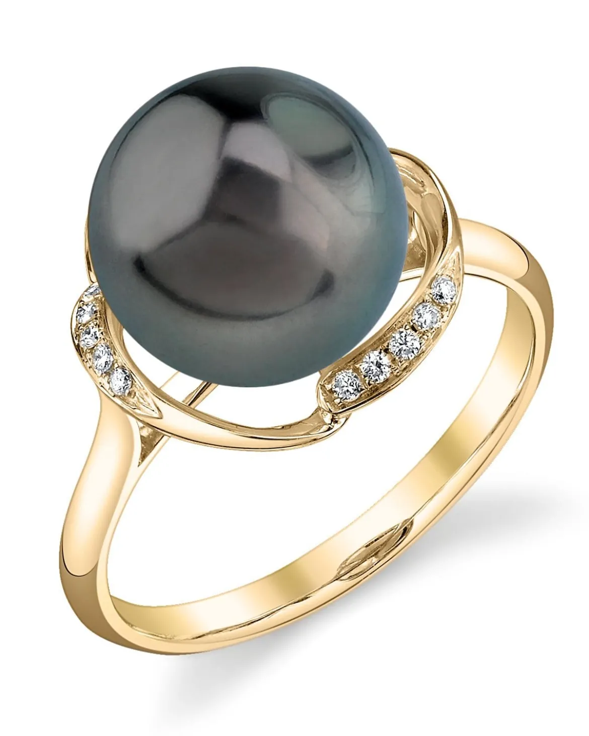 Tahitian South Sea Pearl & Diamond Ruby Ring