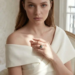 Tahitian South Sea Pearl & Diamond Ruby Ring