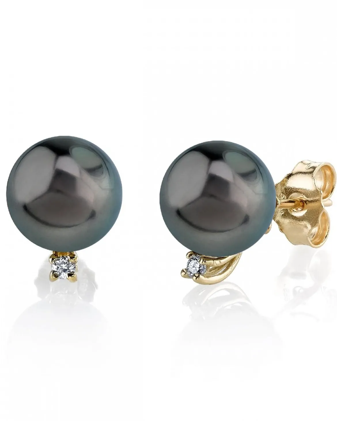 Tahitian South Sea Pearl & Diamond Sasha Earrings