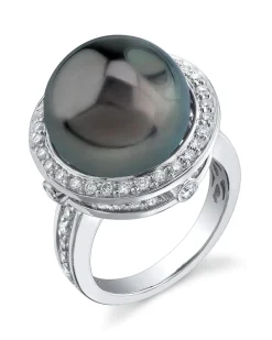 Tahitian South Sea Pearl & Diamond Bella Ring