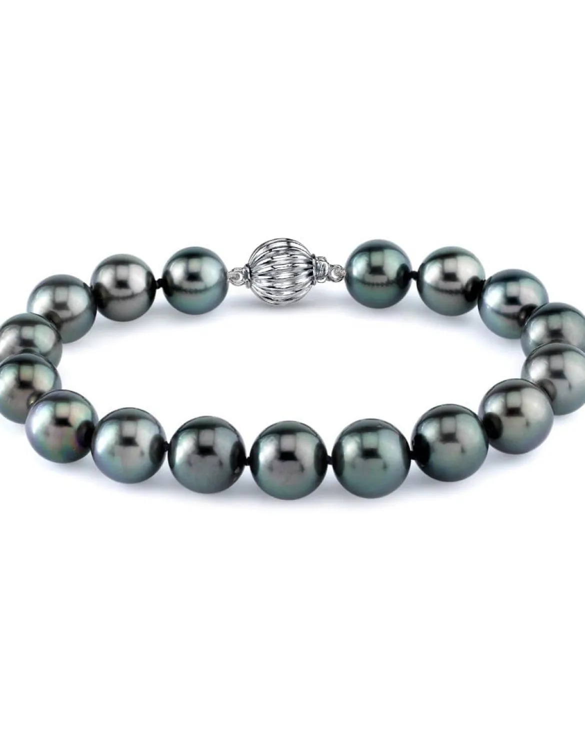 Tahitian True Round Pearl Bracelet, 10.0-11.0mm - AAA Quality