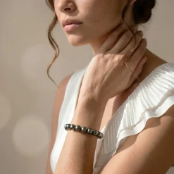 Tahitian True Round Pearl Bracelet, 10.0-11.0mm - AAAA Quality