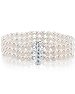 Triple Akoya Pearl Bracelet