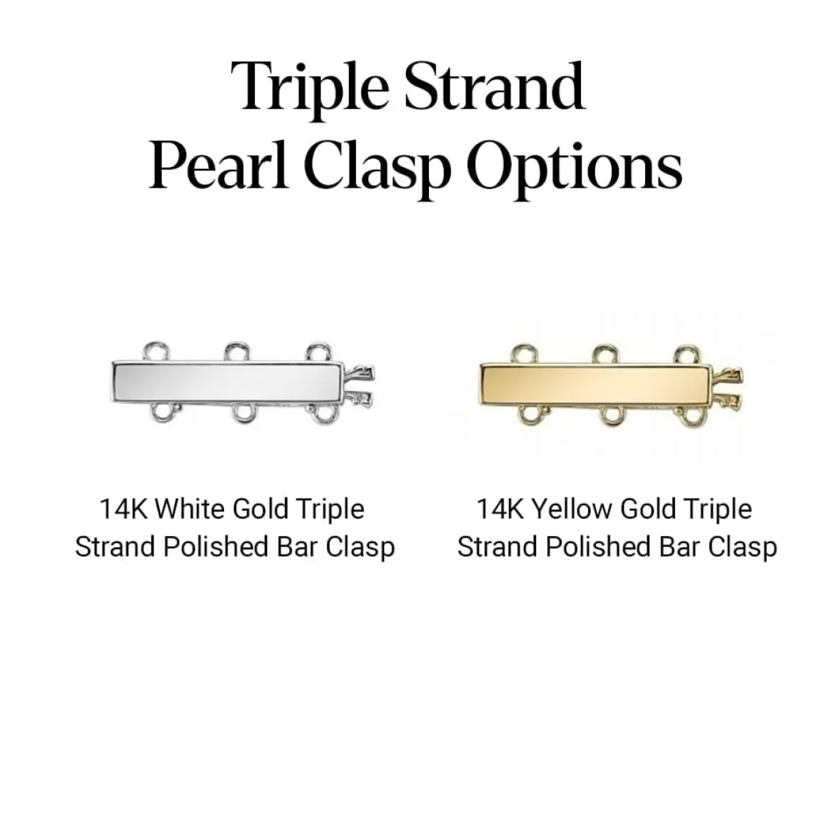 Triple Strand White Freshwater Pearl Necklace