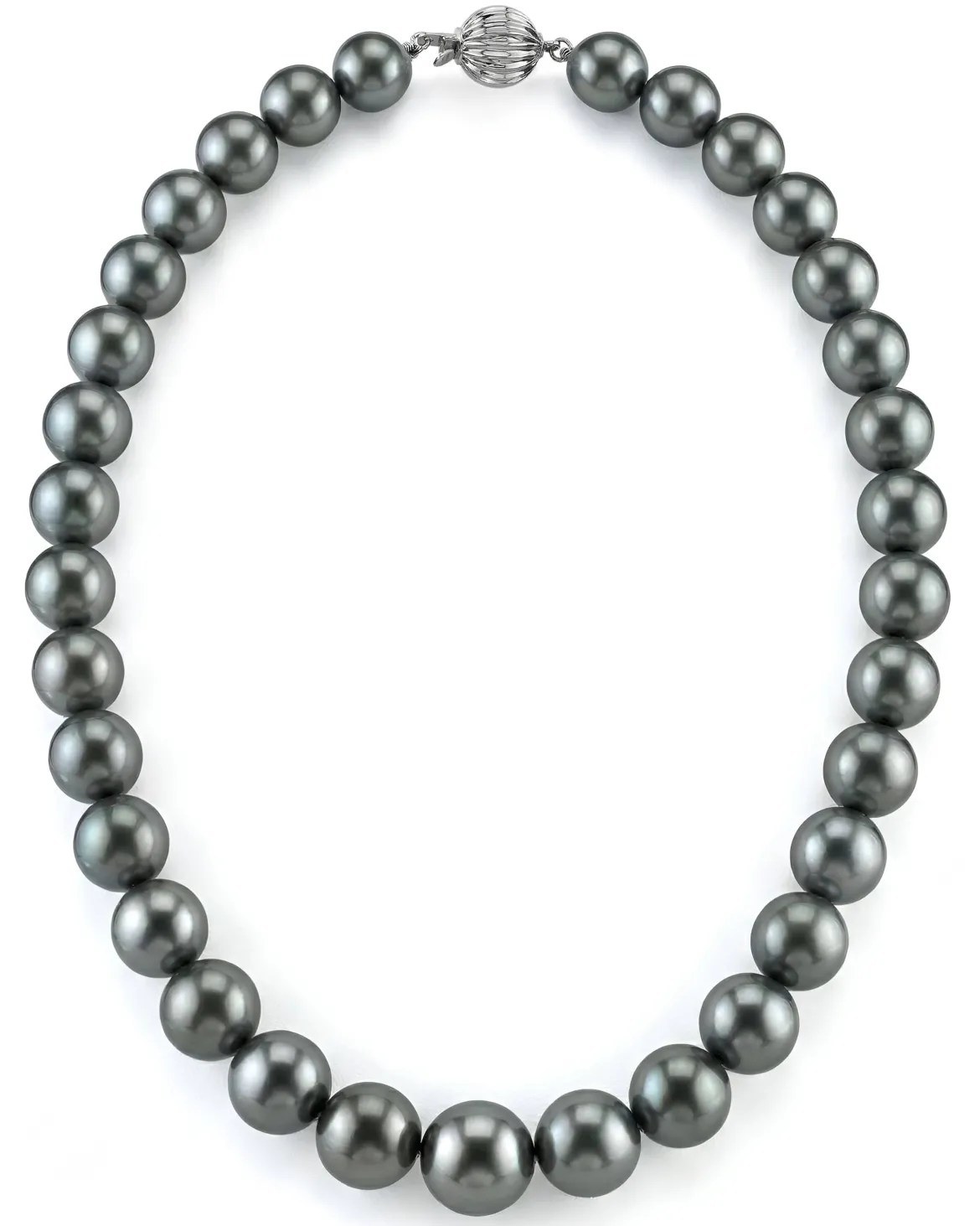 True Round Tahitian Pearl Necklace, 11.0-13.0mm - AAA Quality