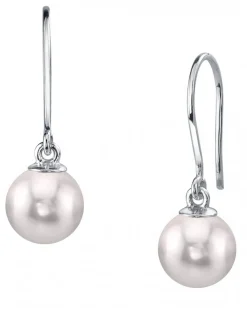 White Akoya Pearl Linda Earrings
