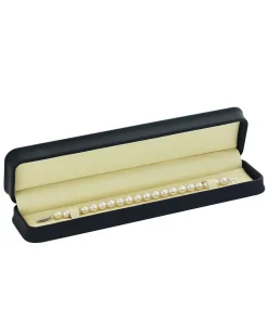 White Hanadama Japanese Akoya Pearl Bracelet, 8.5-9.0mm