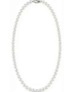 White Japanese Akoya Graduated Pearl Necklace, 6.0-9.0mm