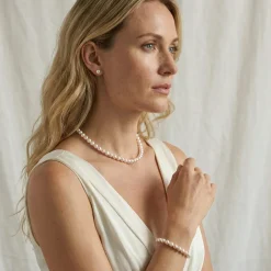 White Japanese Akoya Pearl 3-Piece Jewelry Set - AA+ Quality