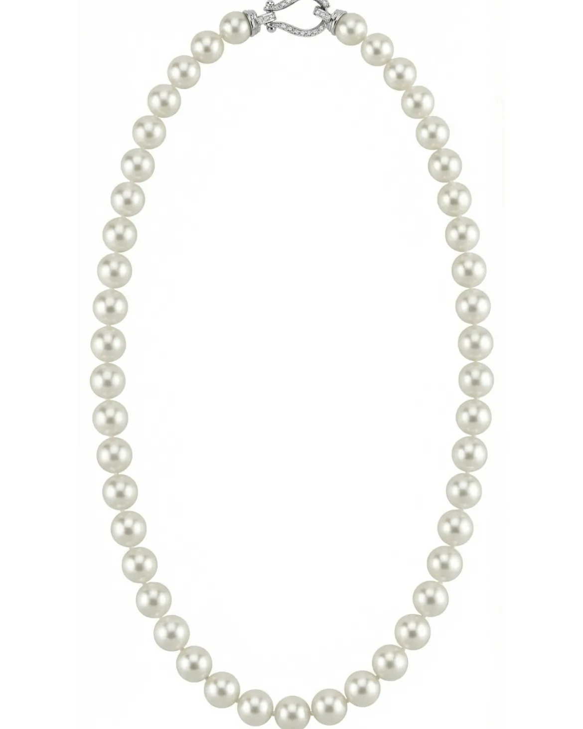 White Japanese Akoya Pearl Necklace, 8.5-9.0mm - AA+ Quality