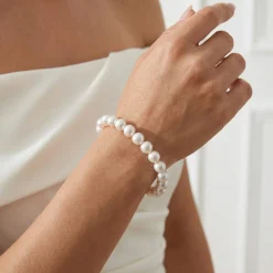 White Japanese Akoya Pearl Bracelet, 8.5-9.0mm