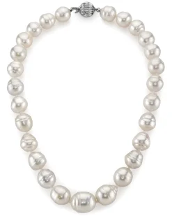 White South Sea Baroque Pearl Necklace, 13.0-17.0mm