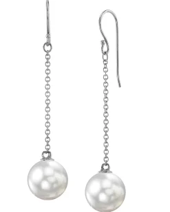 White South Sea Pearl Altair Dangle Earrings