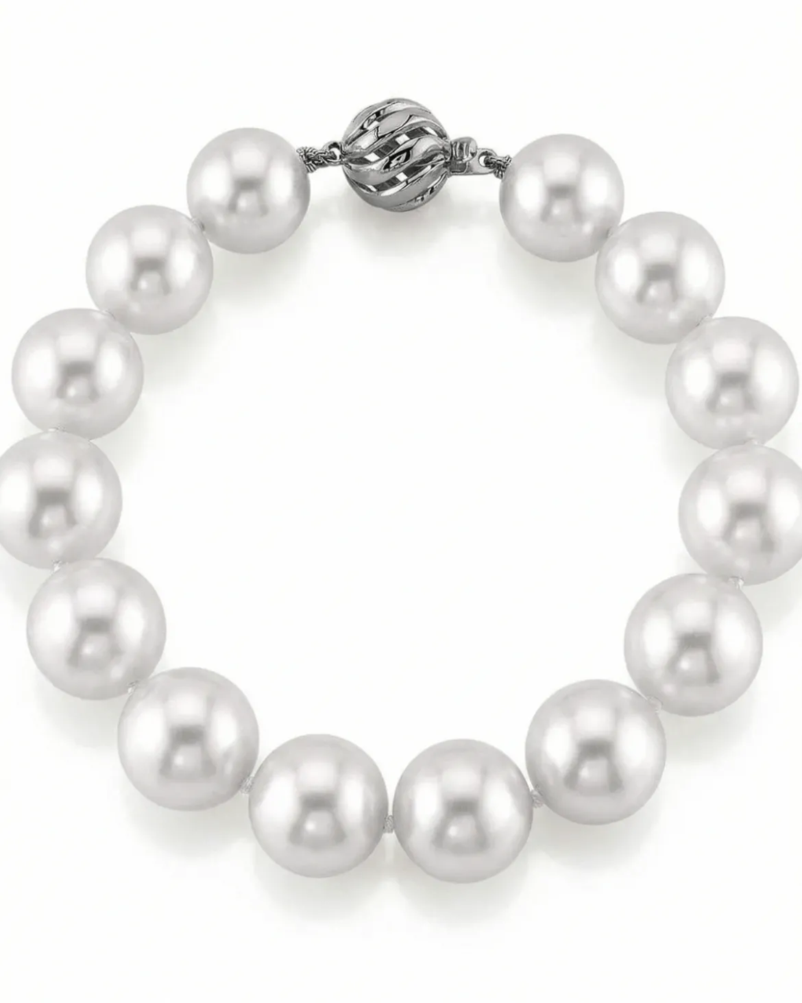 White South Sea Pearl Bracelet, 11.0-12.0mm - AAAA Quality