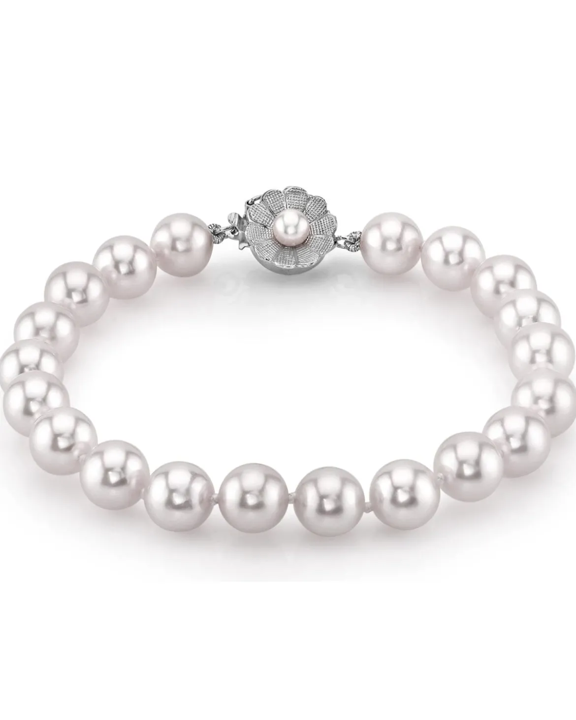 White South Sea Pearl Bracelet, 8.0-9.0mm - AAAA Quality