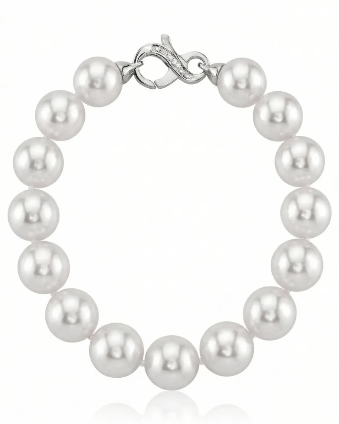 White South Sea Pearl Bracelet, 10.0-11.0mm