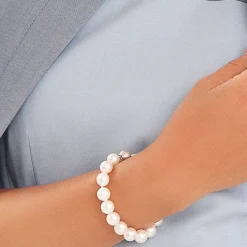 White South Sea Pearl Bracelet, 9.0-10.0mm - AAAA Quality