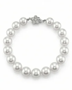 White South Sea Pearl Bracelet, 9.0-10.0mm - AAAA Quality