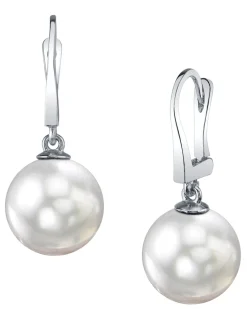White South Sea Pearl Classic Dangle Earrings
