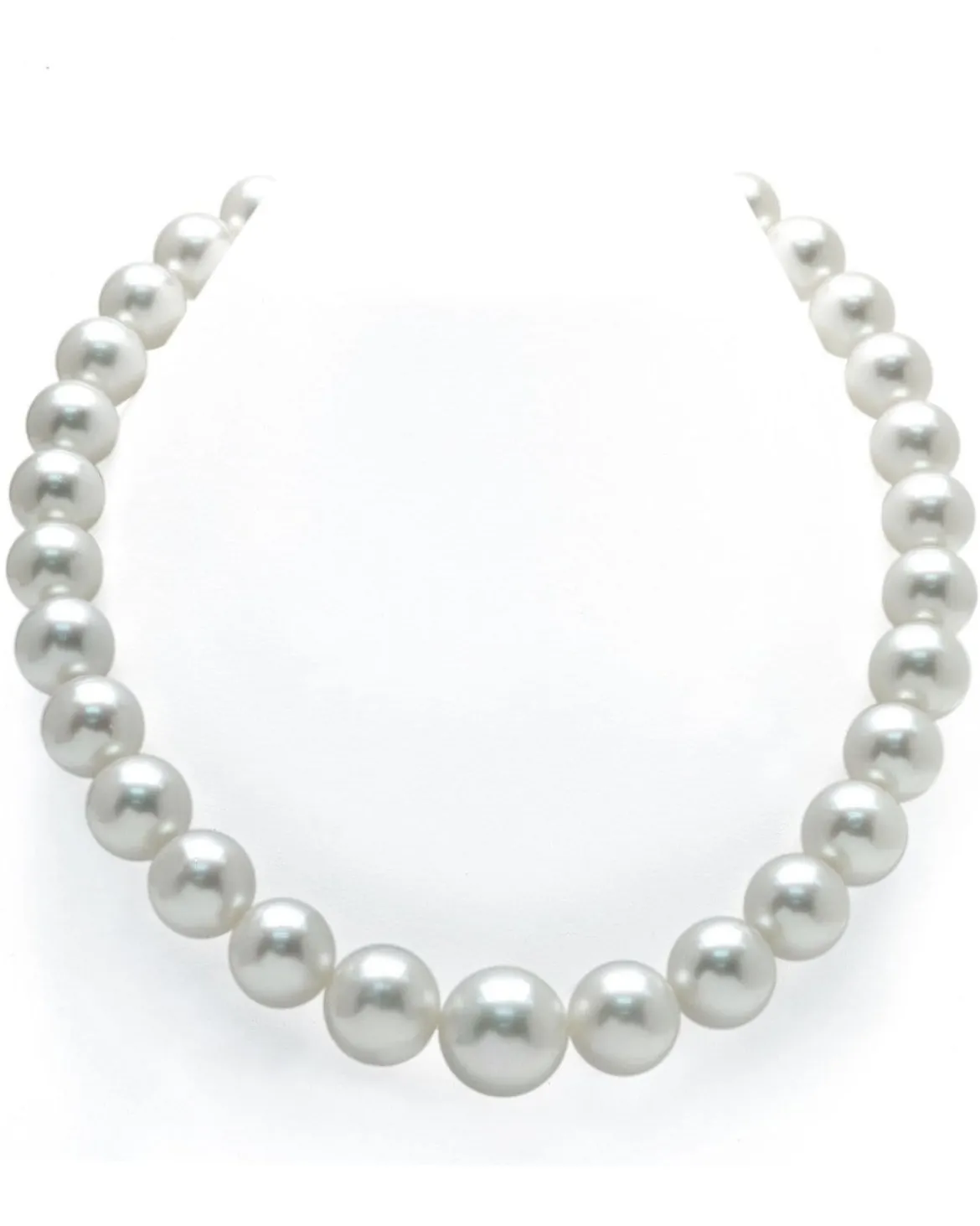 White South Sea Pearl Necklace, 13.0-15.0mm