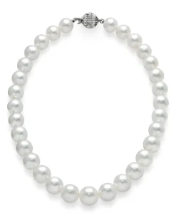 White South Sea Pearl Necklace, 11.0-13.0mm - AAAA Quality