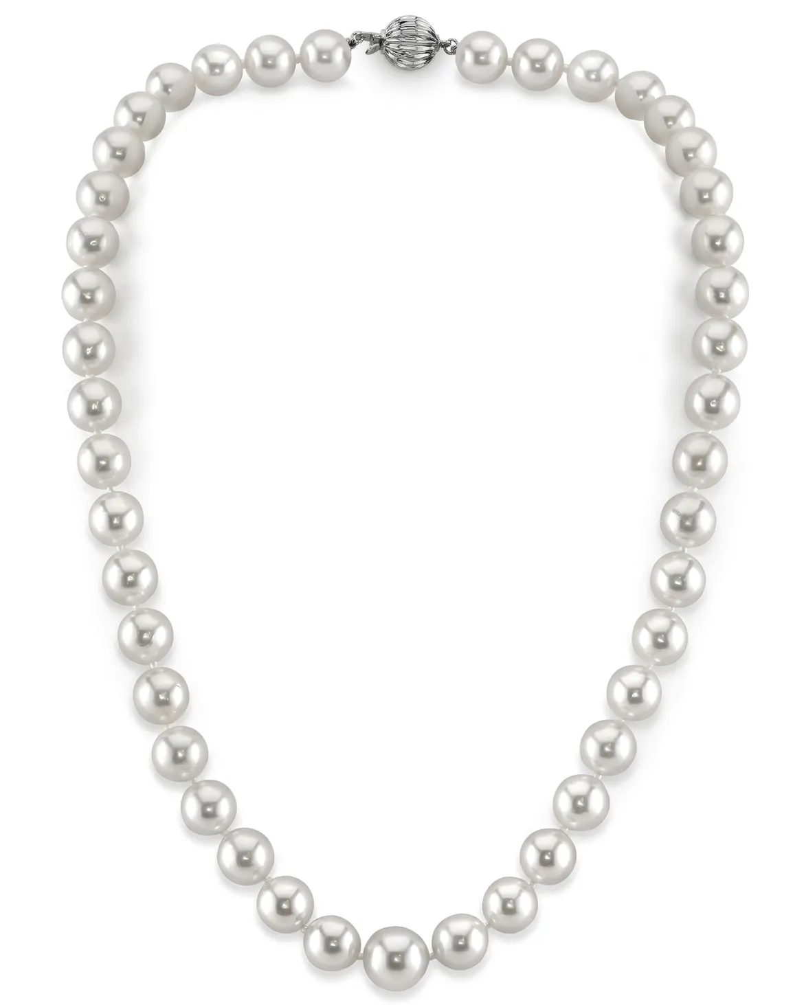 White South Sea Pearl Necklace, 8.0-10.0mm - AAA Quality
