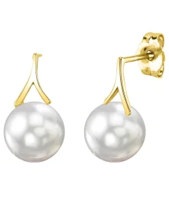 White South Sea Pearl Wren Earrings